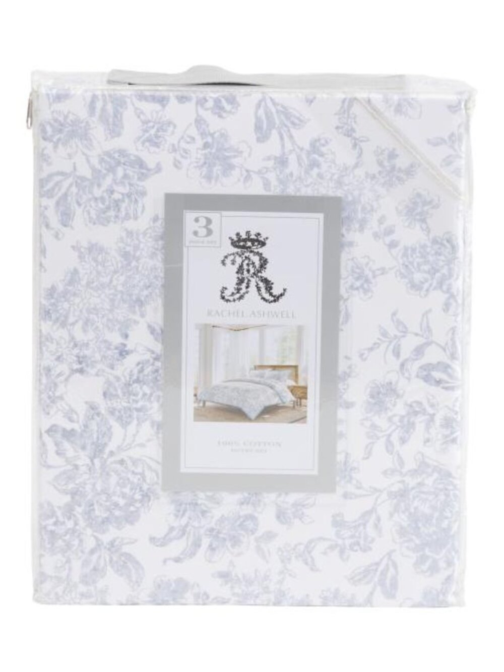 RACHEL ASHWELL Cotton Toile Duvet Cover Set